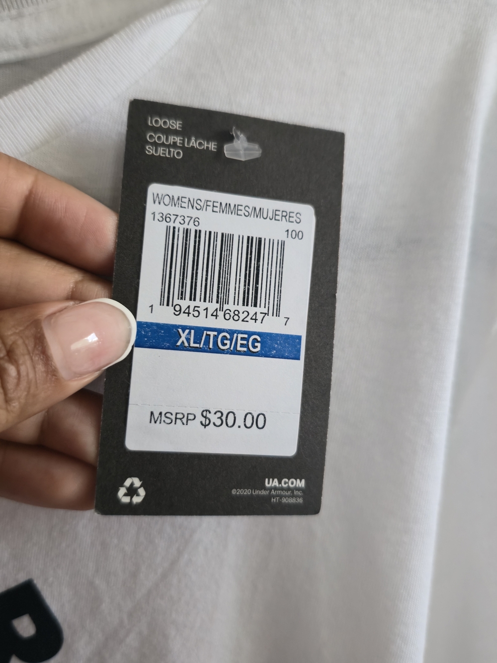 Under Armour NWT White Baltimore Maryland Logo Short Sleeve‎ Tee - Picture 6 of 10